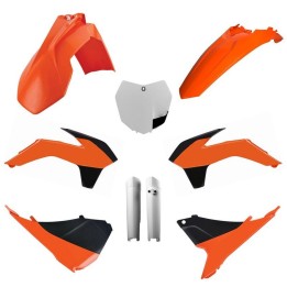 POLISPORT komplet plastików (full kit) ktm sx/sx-f/xc-f '13-'14 w zestawie tablica przednia (8659100002) i osłony amortyzatorów…