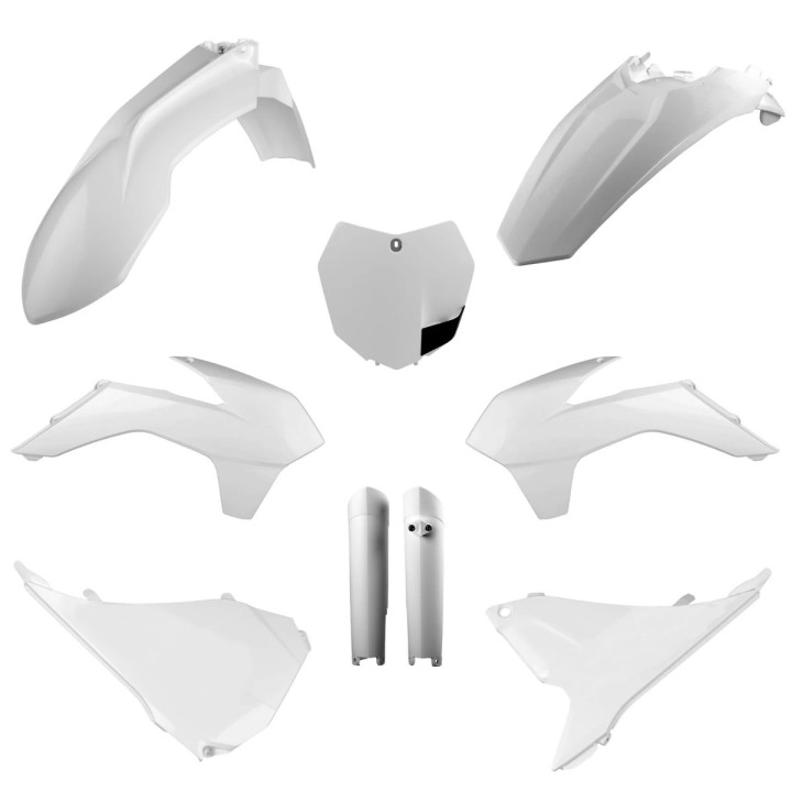 POLISPORT komplet plastików (full kit) ktm sx/sx-f/xc-f '13-'14 w zestawie tablica przednia (8659100002) i osłony amortyzatorów…