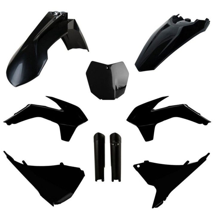 POLISPORT komplet plastików (full kit) ktm sx/sx-f/xc-f '13-'14 w zestawie tablica przednia (8659100003) i osłony amortyzatorów…