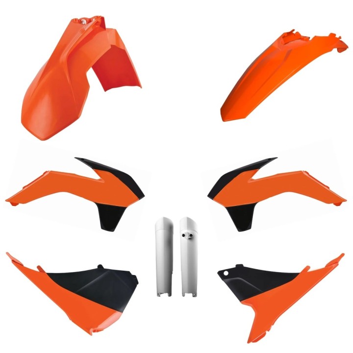 POLISPORT komplet plastików (full kit) ktm exc/exc-f '14-'15 w zestawie osłony amortyzatorów (8398500002)
