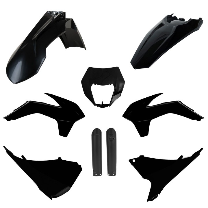 POLISPORT komplet plastików (full kit) ktm exc/exc-f '16 w zestawie osłony amortyzatorów (8398600002)