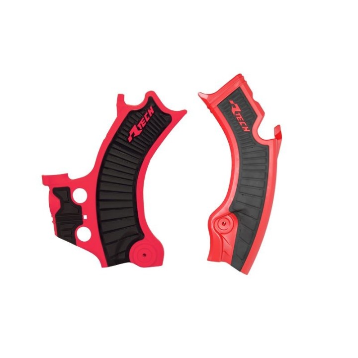 Plastiki i naklejki RACETECH (rtech) osłony ramy (komplet) bi-material super grip honda crf 450 r / rwe / rx '25, crf 250 r / r…