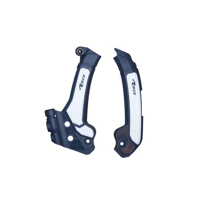 Plastiki i naklejki RACETECH (rtech) osłony ramy (komplet) bi-material super grip husqvarna fc 250 / 450 '22-23, fs 450 '23-24,…