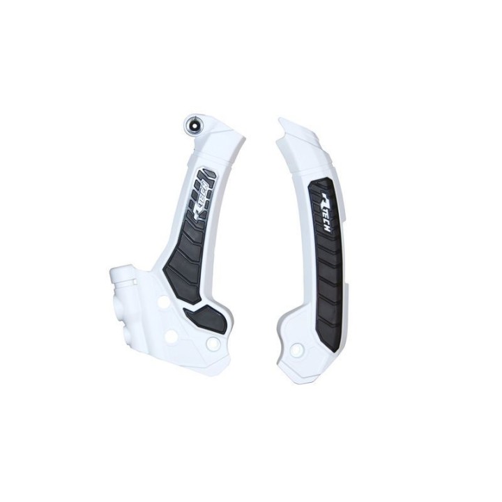 Plastiki i naklejki RACETECH (rtech) osłony ramy (komplet) bi-material super grip husqvarna fc 250 / 450 '22-23, fs 450 '23-24,…
