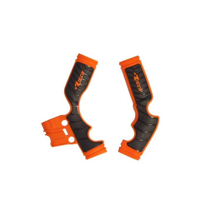 Plastiki i naklejki RACETECH (rtech) osłony ramy (komplet) bi-material super grip ktm SX 65 '16-'24
