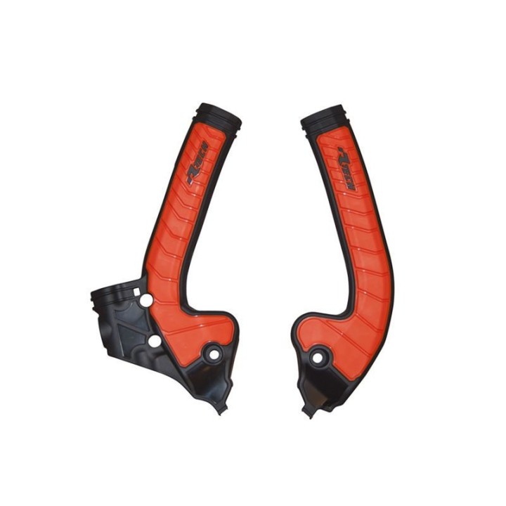 Plastiki i naklejki RACETECH (rtech) osłony ramy (komplet) bi-material super grip ktm SX 85 '18-'24