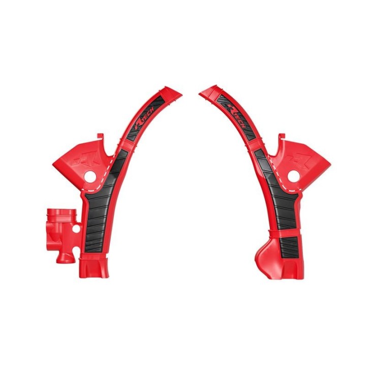 Plastiki i naklejki RACETECH (rtech) osłony ramy (komplet) bi-material super grip stark future varg SMX1 '23-'25