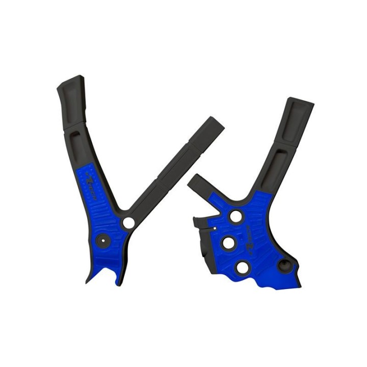 Plastiki i naklejki RACETECH (rtech) osłony ramy (komplet) bi-material super grip yamaha yz 125 / 250 '05-'24, fantic xe / xx 1…