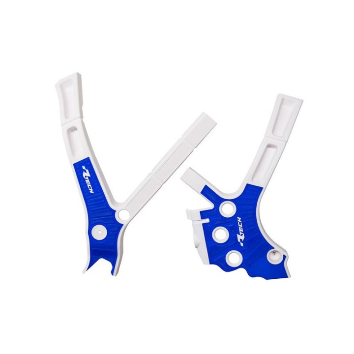 Plastiki i naklejki RACETECH (rtech) osłony ramy (komplet) bi-material super grip yamaha yz 125 / 250 '05-'24, fantic xe / xx 1…