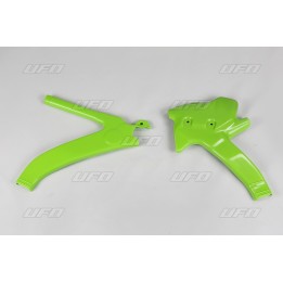 Plastiki i naklejki UFO osłony ramy kawasaki kx 125/250 '94-'99