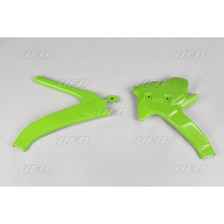 Plastiki i naklejki UFO osłony ramy kawasaki kx 125/250 '94-'99