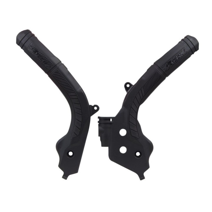 Plastiki i naklejki RACETECH (rtech) osłony ramy (komplet) bi-material super grip ktm SX 125/150 '16-18, SX 250 '17-18, exc/exc…