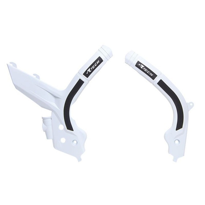 Plastiki i naklejki RACETECH (rtech) osłony ramy (komplet) bi-material super grip ktm SX 125/150/250 '19-21, sxf 250/350/450 '1…