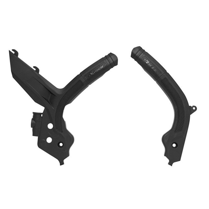 Plastiki i naklejki RACETECH (rtech) osłony ramy (komplet) bi-material super grip ktm SX 125/150/250 '19-21, sxf 250/350/450 '1…