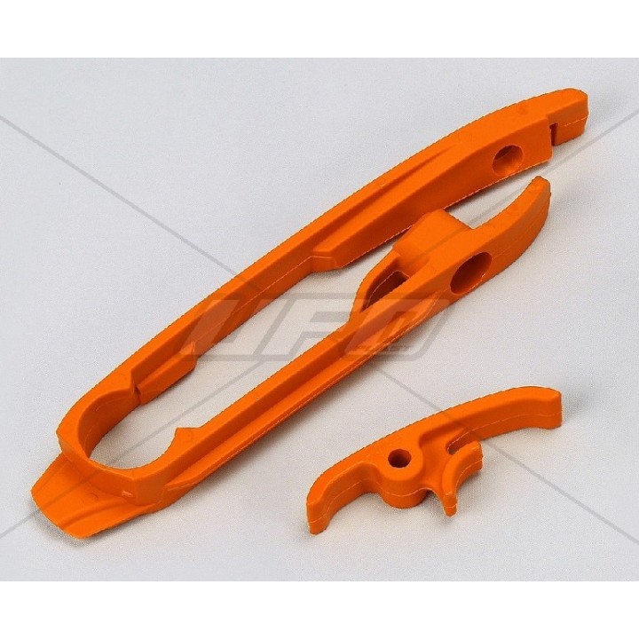 Plastiki i naklejki UFO ślizg łańcucha (mały i duży) ktm SX '11-'16, sxf '11-'15