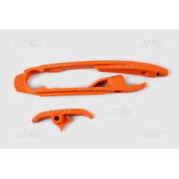 Plastiki i naklejki UFO ślizg łańcucha (mały i duży) ktm sx/sxf '16-'22. ( z wyjątkiem SX 250 '16)