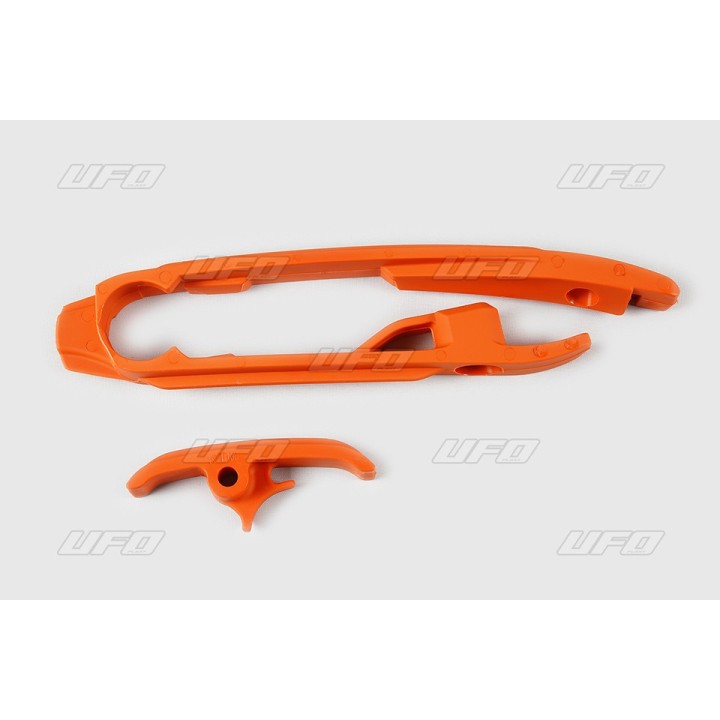 Plastiki i naklejki UFO ślizg łańcucha (mały i duży) ktm sx/sxf '16-'22. ( z wyjątkiem SX 250 '16)