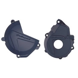 Plastiki i naklejki POLISPORT zestaw osłona pokrywy (dekla) alternatora oraz osłona pokrywy sprzęgła husqvarna fe 250/300 '17-'…