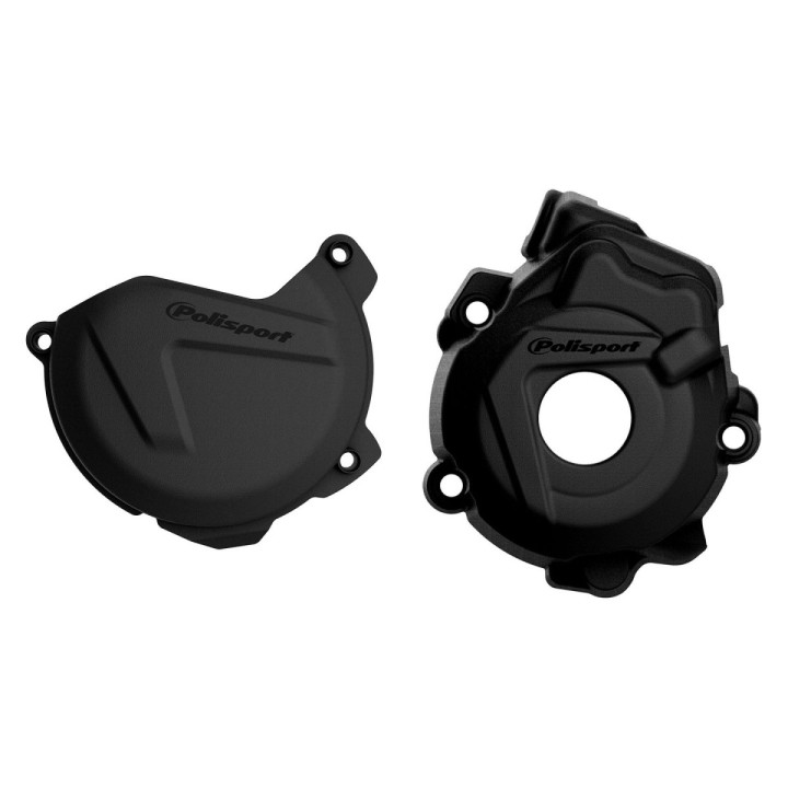 Plastiki i naklejki POLISPORT zestaw osłona pokrywy (dekla) alternatora oraz osłona pokrywy sprzęgła ktm sx-f/xc-f 250/350 '13-…