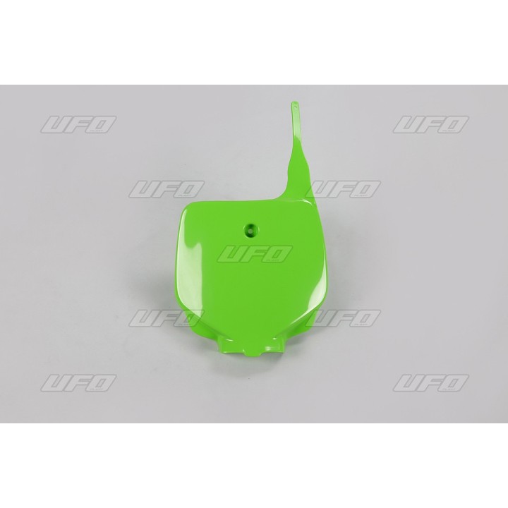 Plastiki i naklejki UFO tablica na numer startowy kawasaki kx 80 '98-'00, kx 85 '01-'13
