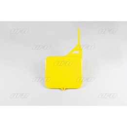Plastiki i naklejki UFO tablica na numer startowy suzuki rm 125 '87-'95