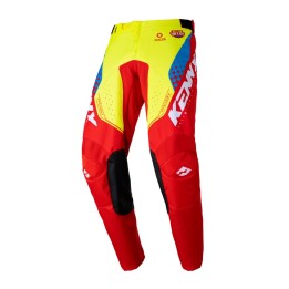 KENNY RACING SPODNIE CROSS/ENDURO MODEL TRACK FOCUS KID/JUNIOR NEON YELLOW/RED