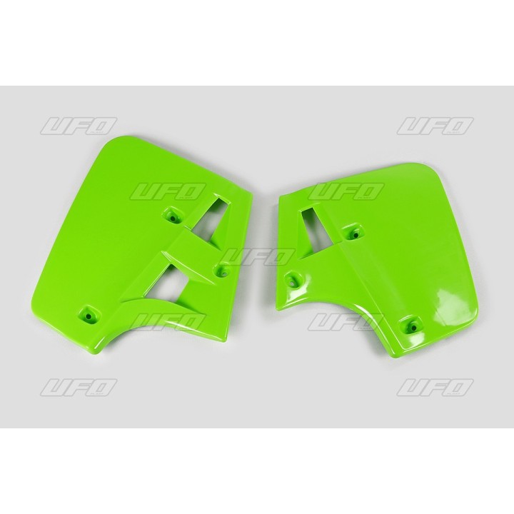 Plastiki i naklejki UFO osłony chłodnicy kawasaki kx 250 '87
