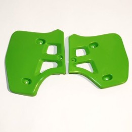 Plastiki i naklejki UFO osłony chłodnicy kawasaki kx 250 '88-'89, kx 500 '88-'02
