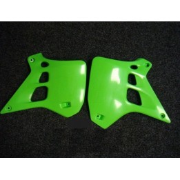 Plastiki i naklejki UFO osłony chłodnicy kawasaki kx 250 '90-'91