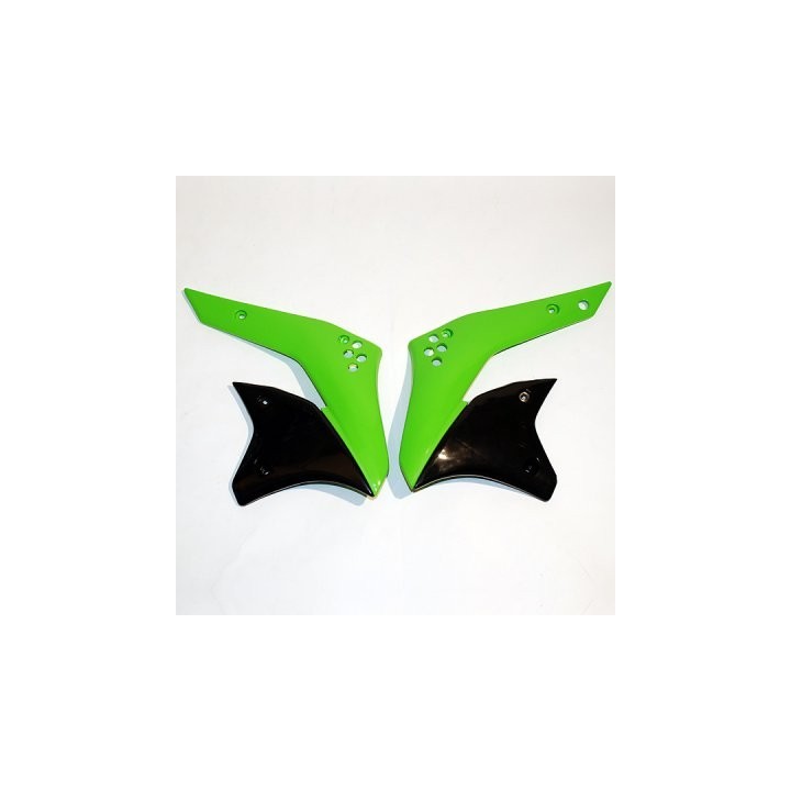 Plastiki i naklejki UFO osłony chłodnicy kawasaki kxf 250 '06-'08,