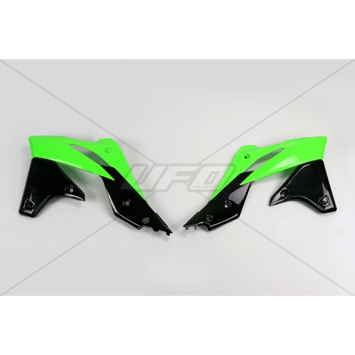 Plastiki i naklejki UFO osłony chłodnicy kawasaki kxf 250 '13-'16