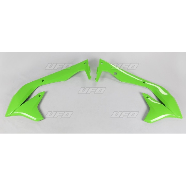 Plastiki i naklejki UFO osłony chłodnicy kawasaki kxf 450 '16-'18,