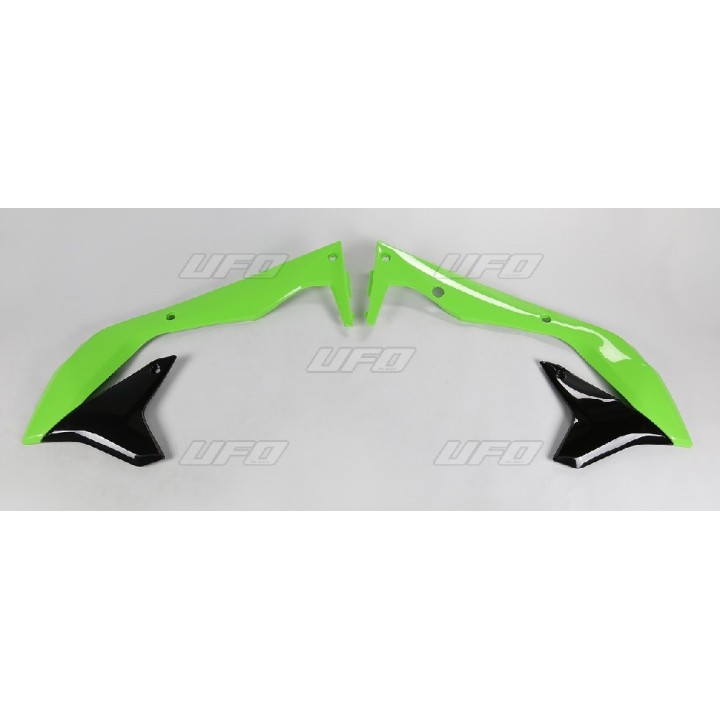 Plastiki i naklejki UFO osłony chłodnicy kawasaki kxf 450 '16-'18,
