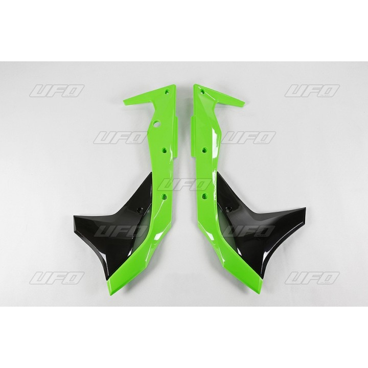 Plastiki i naklejki UFO osłony chłodnicy kawasaki kxf 250 '17-'20