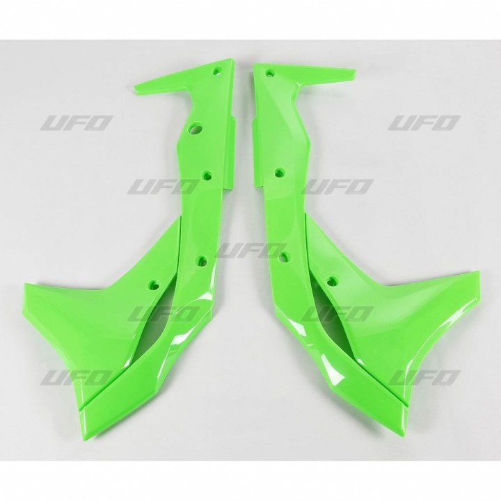 Plastiki i naklejki UFO osłony chłodnicy kawasaki kxf 250 '17-'20