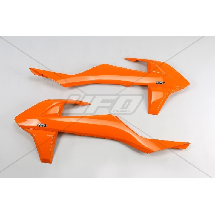 Plastiki i naklejki UFO osłony chłodnicy ktm sx/sxf '16-'18 (z wyjątkiem SX 250 '16), exc/excf tpi '17-'19,