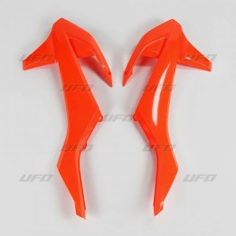 Plastiki i naklejki UFO osłony chłodnicy ktm sx/sxf '16-'18 (z wyjątkiem SX 250 '16), exc/excf tpi '17-'19, sx/sxf 16-18, exc/e…