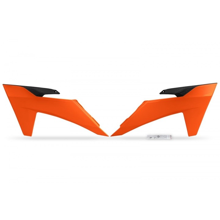 Plastiki i naklejki UFO osłony chłodnicy ktm sx/sxf(sx-f) 125/250/300/350/450F '23-24, exc/excf(exc-f) 150/250/300/350/450/500…