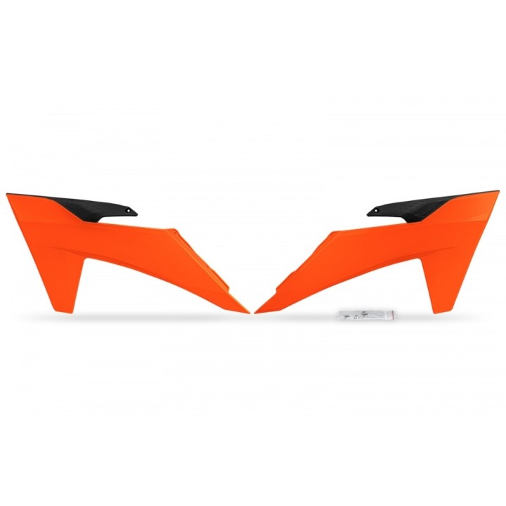 Plastiki i naklejki UFO osłony chłodnicy ktm sx/sxf(sx-f) 125/250/300/350/450F '23-24, exc/excf(exc-f) 150/250/300/350/450/500…