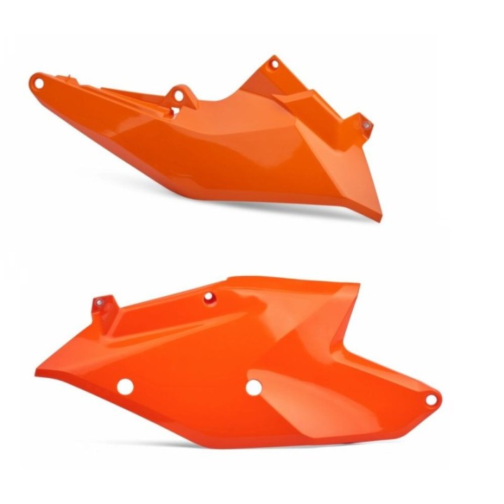 Plastiki i naklejki POLISPORT boczki tylne ktm sx/sx-f 125/150/200/250/350/450`16-18, exc/exc-f 125/200/250/300/350/450 `17-19