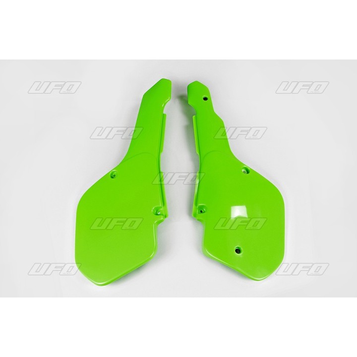 Plastiki i naklejki UFO boczki tylne kawasaki kx 125/250/500 '87
