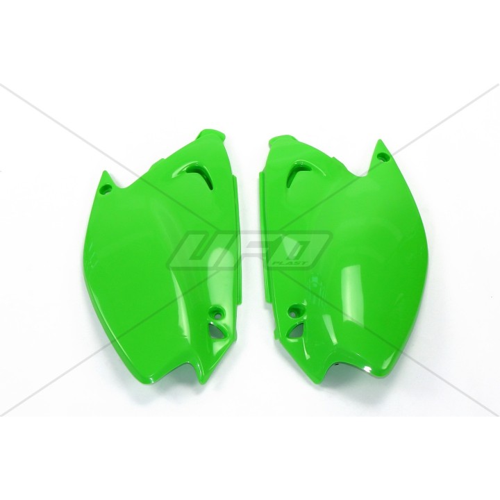 Plastiki i naklejki UFO boczki tylne kawasaki kx 125/250 '03-'17