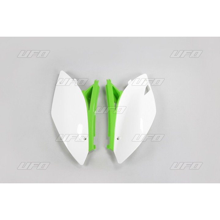 Plastiki i naklejki UFO boczki tylne kawasaki kxf 250 '09-'12, kxf 450 '09-'11,