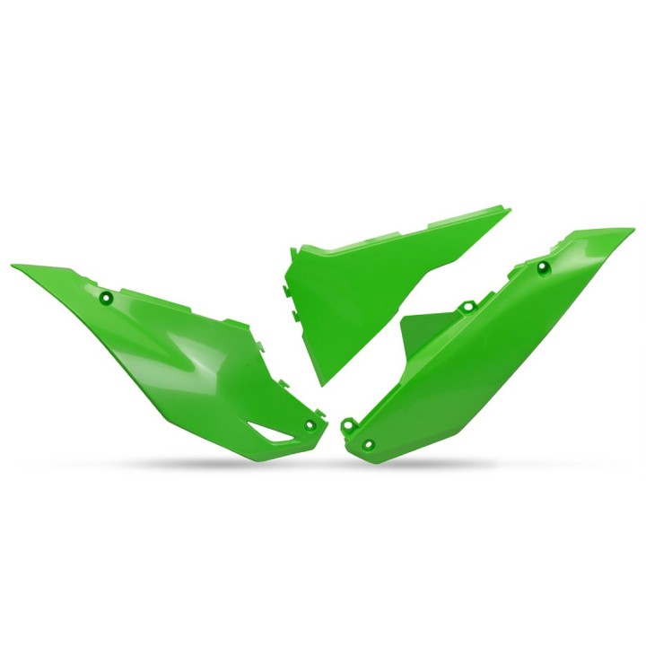 Plastiki i naklejki UFO boczki tylne kawasaki kxf 250 '25-'26, kxf 450 '24-'26,