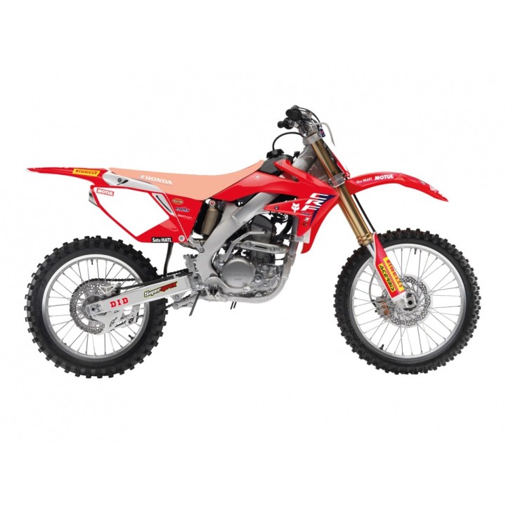 Plastiki i naklejki BLACKBIRD komplet naklejek (oklein) honda crf 250R '04-'09, crf 250X '04-'21 replica team hrc