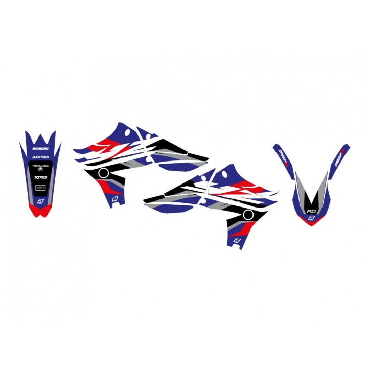 Plastiki i naklejki BLACKBIRD komplet naklejek (oklein) yamaha yz 450F '10-'13 dream 5