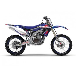 Plastiki i naklejki BLACKBIRD komplet naklejek (oklein) yamaha yz 450F '10-'13 dream 5 chrome efx