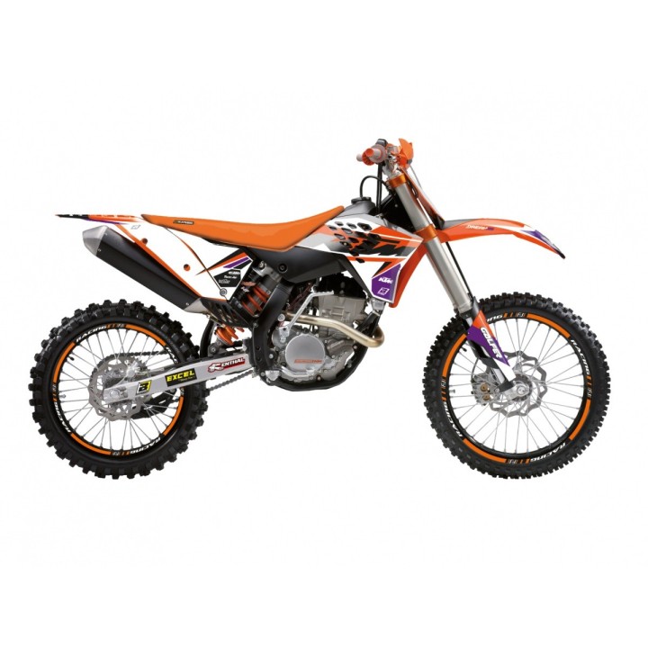 Plastiki i naklejki BLACKBIRD komplet naklejek (oklein) ktm exc/exc-f '08-'11, sx/sx-f 125 '07-'10 dream 5