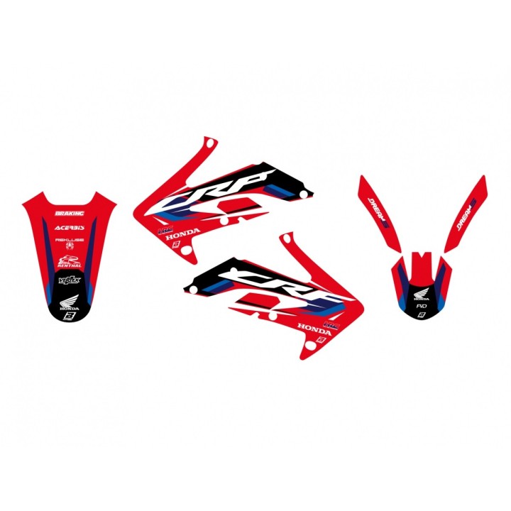Plastiki i naklejki BLACKBIRD komplet naklejek (oklein) honda crf 450R '05-'08 dream 5
