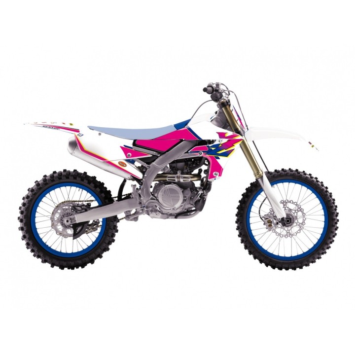 Plastiki i naklejki BLACKBIRD komplet naklejek (oklein) yamaha yz 250F '19-'23, yz 450F '18-'22 retro